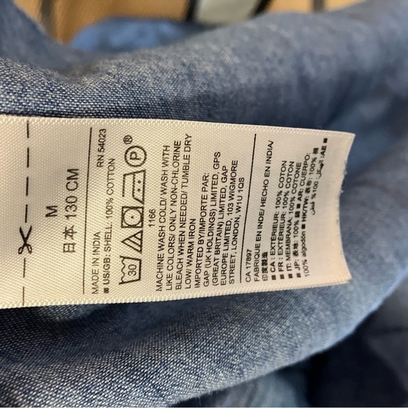 Denim and Red Kids Dress Set - Picture 8 of 11